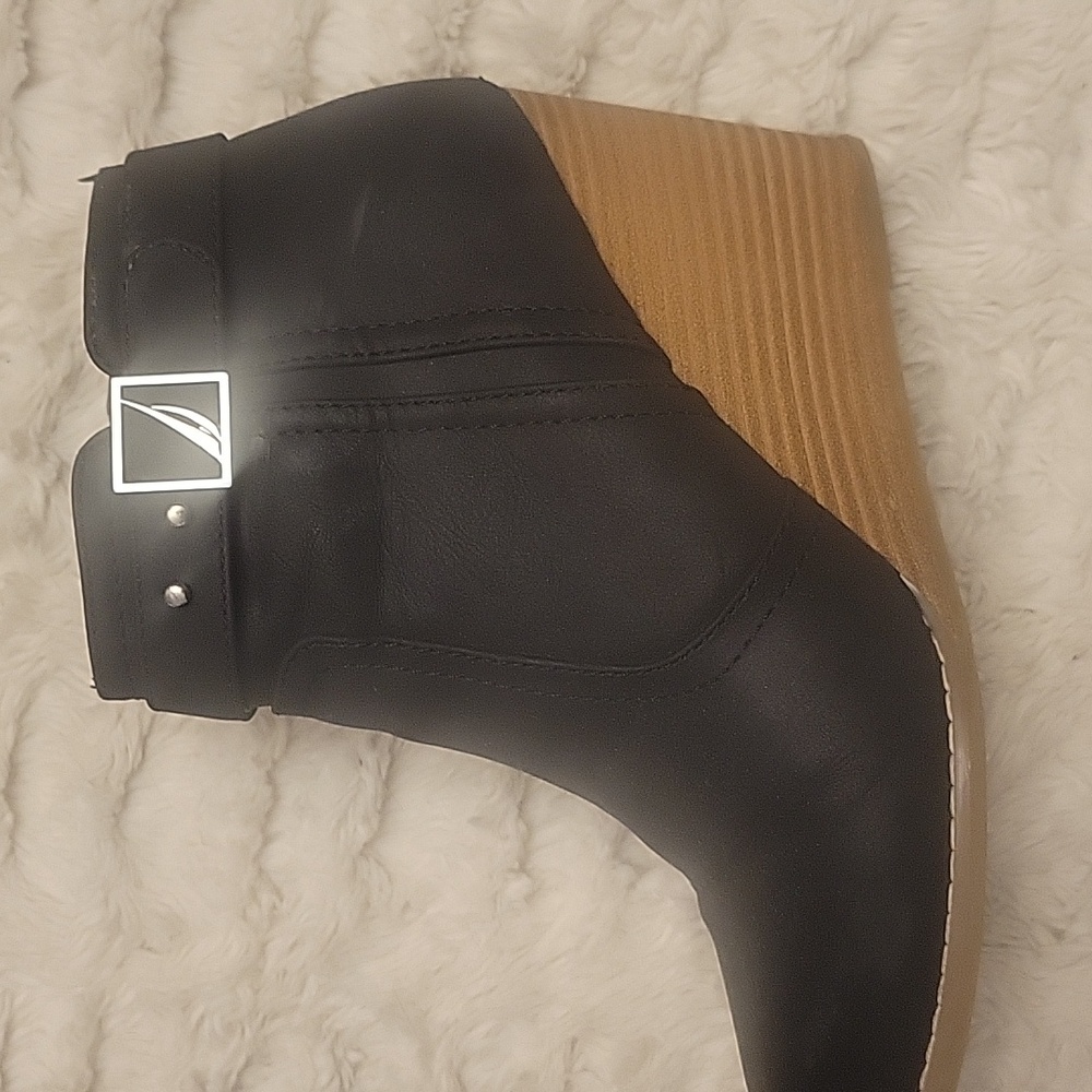Black Wedge Ankle Boots by Nautica